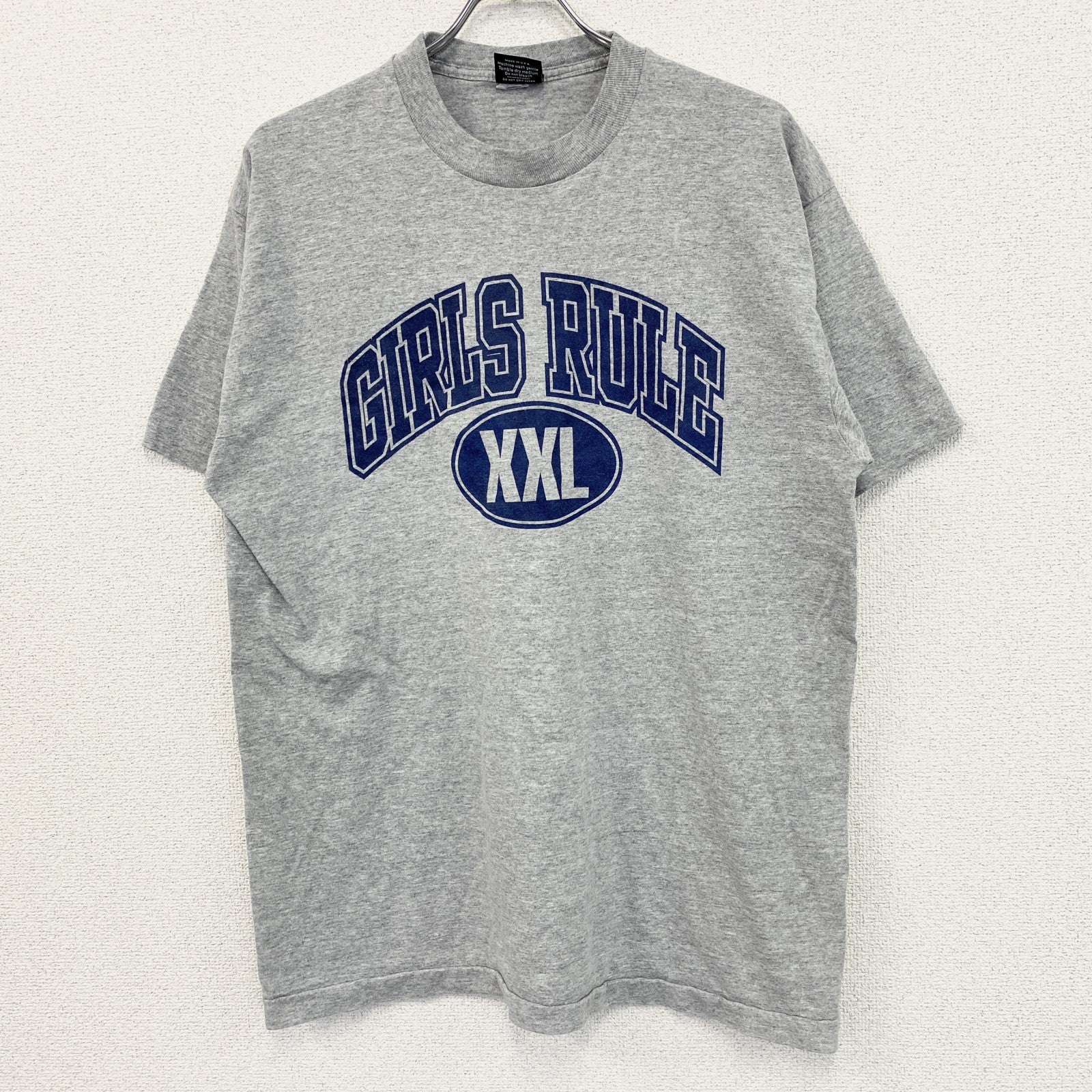 90s　ACKLEY MOODS　半袖プリントTシャツ　ヴィンテージ　シングルステッチ　灰色　グレー　XLサイズ