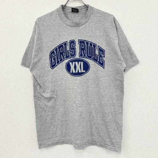 90s　ACKLEY MOODS　半袖プリントTシャツ　ヴィンテージ　シングルステッチ　灰色　グレー　XLサイズ
