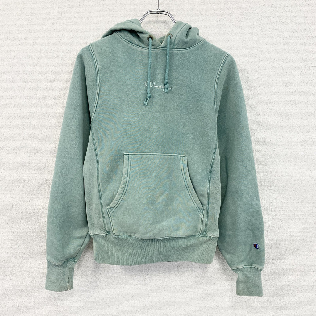 Champion　チャンピオン　リバースウィーブ　スウェットパーカー/フーディー　緑　グリーン　Sサイズ