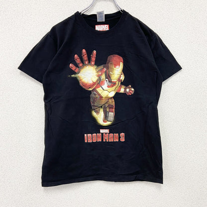 GILDAN　MARVEL　マーベル　IRON MAN　アイアンマン　半袖プリントTシャツ　黒　ブラック　Mサイズ