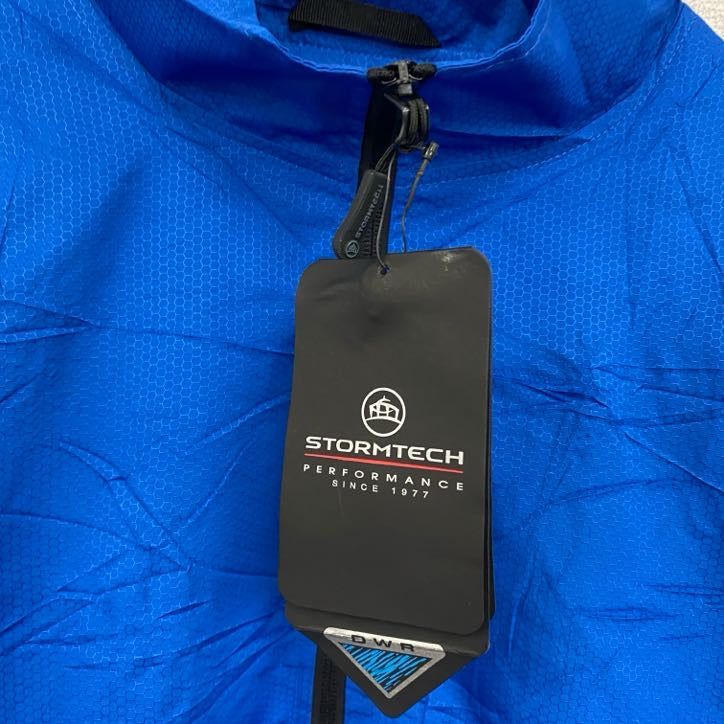STORMTECH　長袖ハイネックナイロンジャケット　フルジップアウター　青　ブルー　Lサイズ