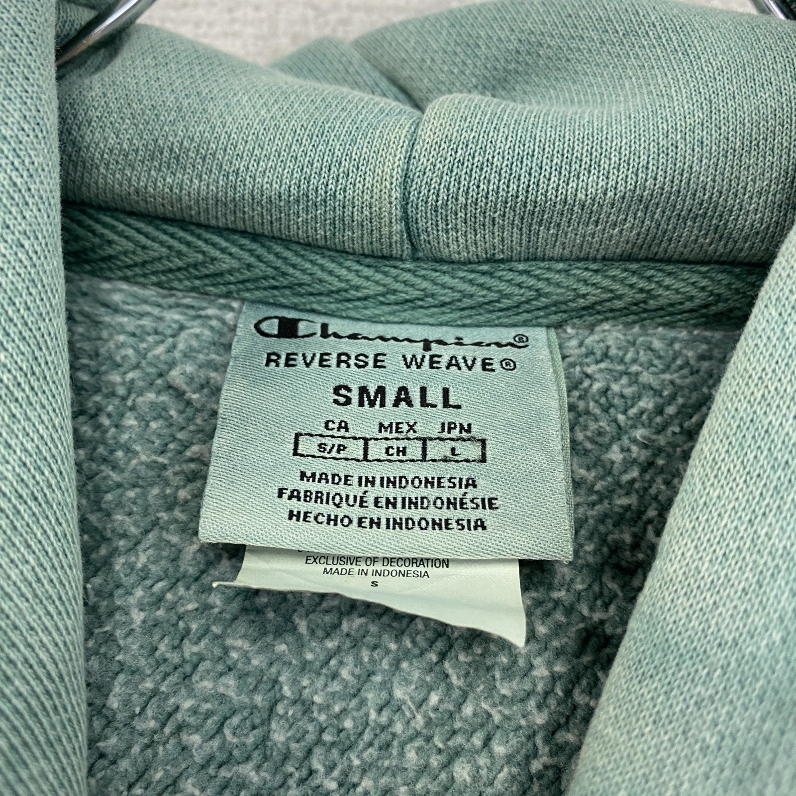 Champion　チャンピオン　リバースウィーブ　スウェットパーカー/フーディー　緑　グリーン　Sサイズ