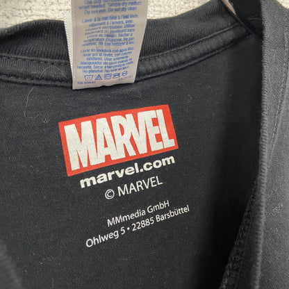 GILDAN　MARVEL　マーベル　IRON MAN　アイアンマン　半袖プリントTシャツ　黒　ブラック　Mサイズ