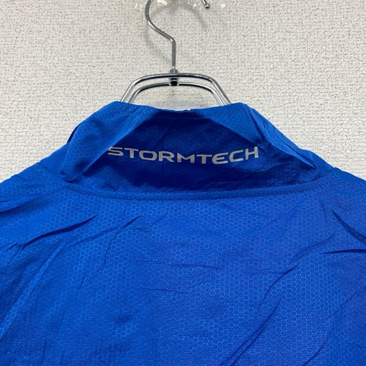 STORMTECH　長袖ハイネックナイロンジャケット　フルジップアウター　青　ブルー　Lサイズ