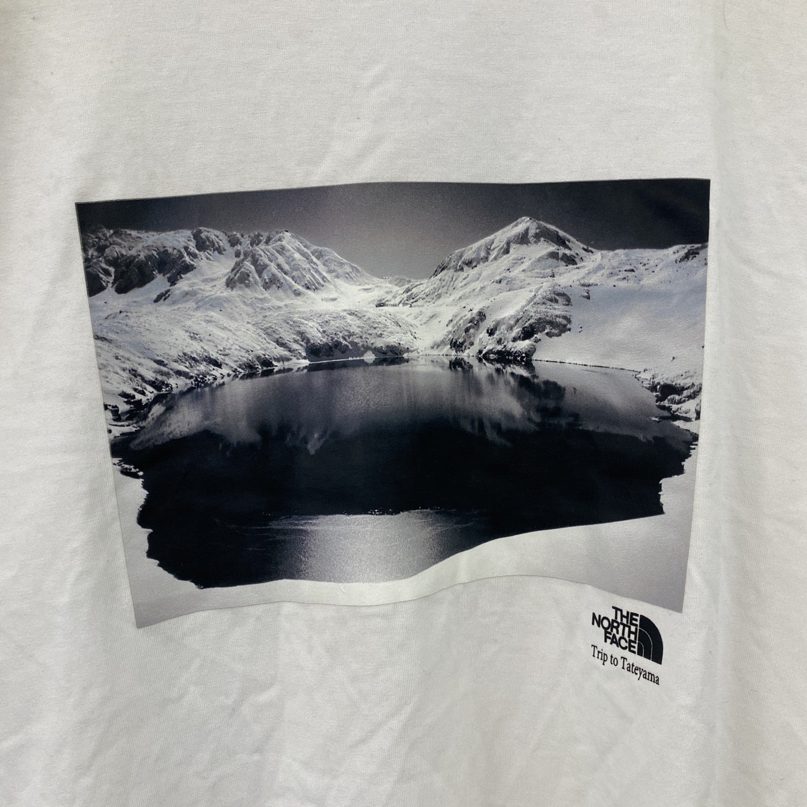 THE NORTH FACE　ザ・ノースフェイス　半袖プリントフォトTシャツ　白　ホワイト　XLサイズ