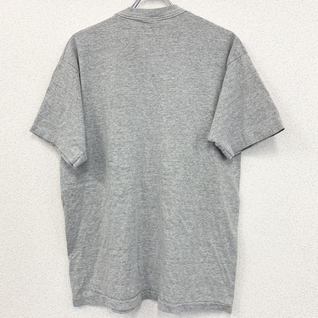 90s　ACKLEY MOODS　半袖プリントTシャツ　ヴィンテージ　シングルステッチ　灰色　グレー　XLサイズ