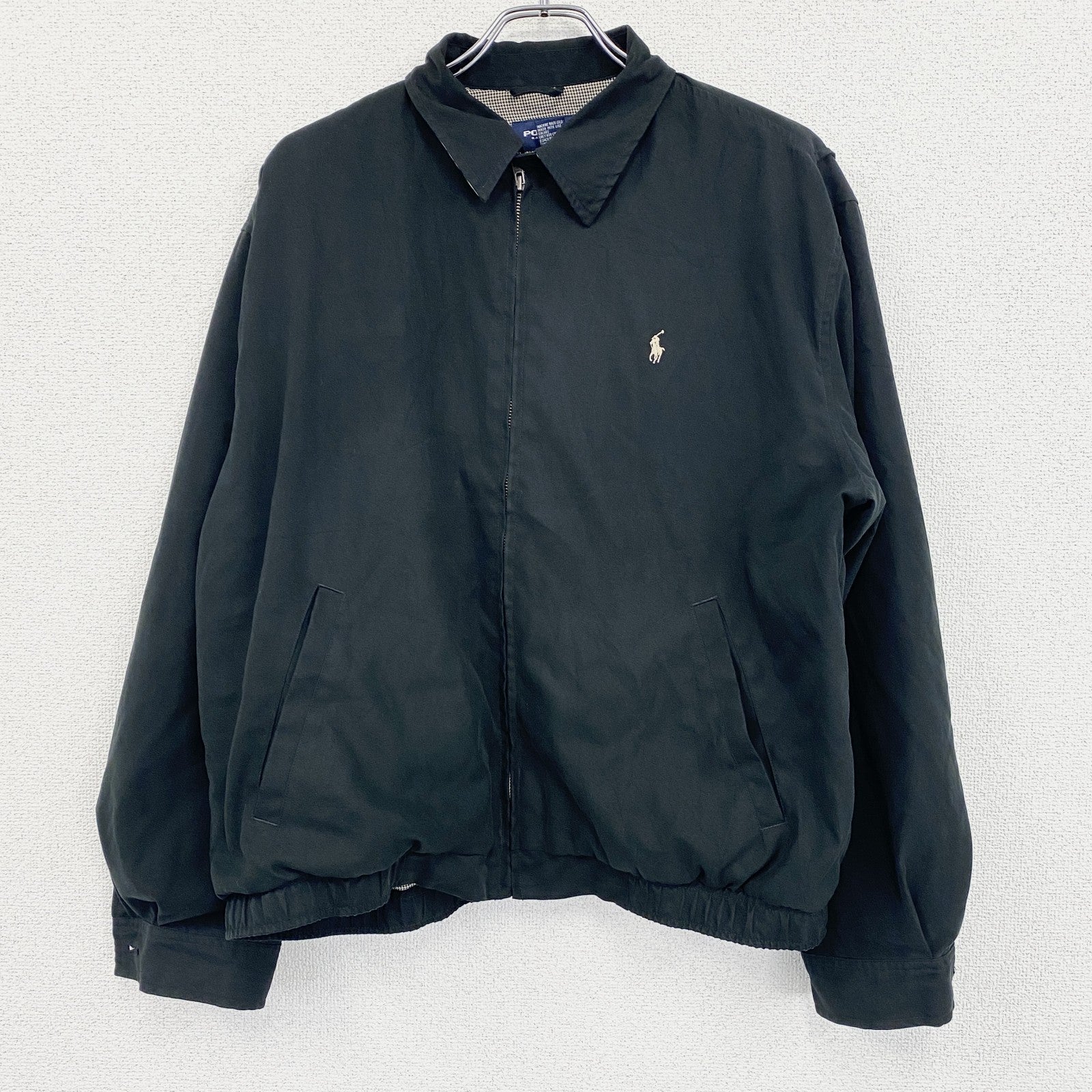 90s　POLO GOLF　ポロゴルフ　ラルフローレン　ブルゾン/スイングトップ　黒　ブラック　Mサイズ