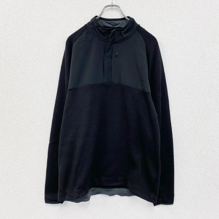Champion チャンピオン　プルオーバーフリースジャケット　黒　ブラック　XLサイズ