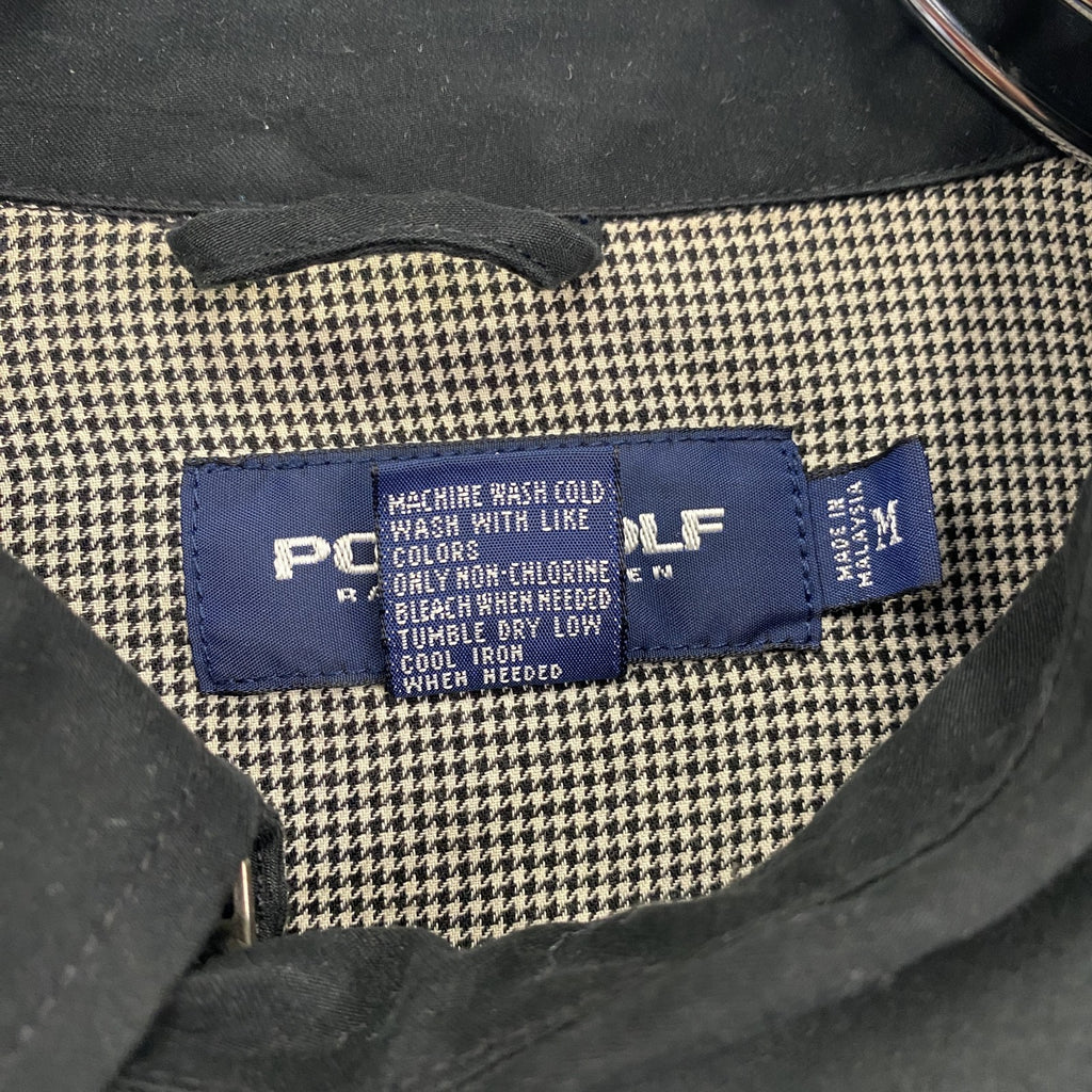 90s　POLO GOLF　ポロゴルフ　ラルフローレン　ブルゾン/スイングトップ　黒　ブラック　Mサイズ