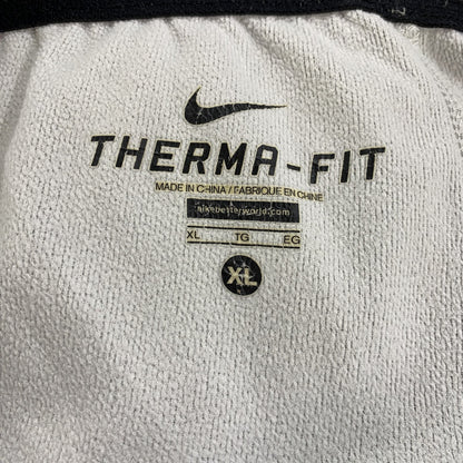 NIKE　ナイキ　THERMA-FIT　スウェットパンツ　ドロスト　スウッシュ　灰色　グレー　XLサイズ