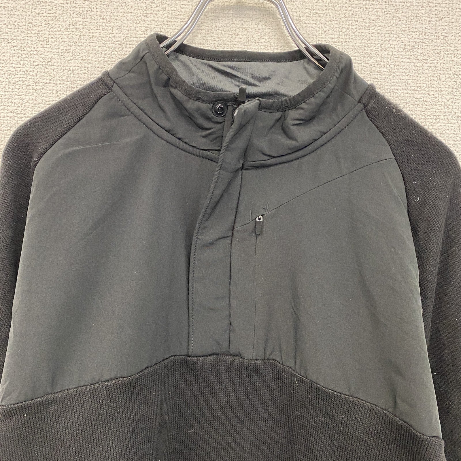 Champion チャンピオン　プルオーバーフリースジャケット　黒　ブラック　XLサイズ