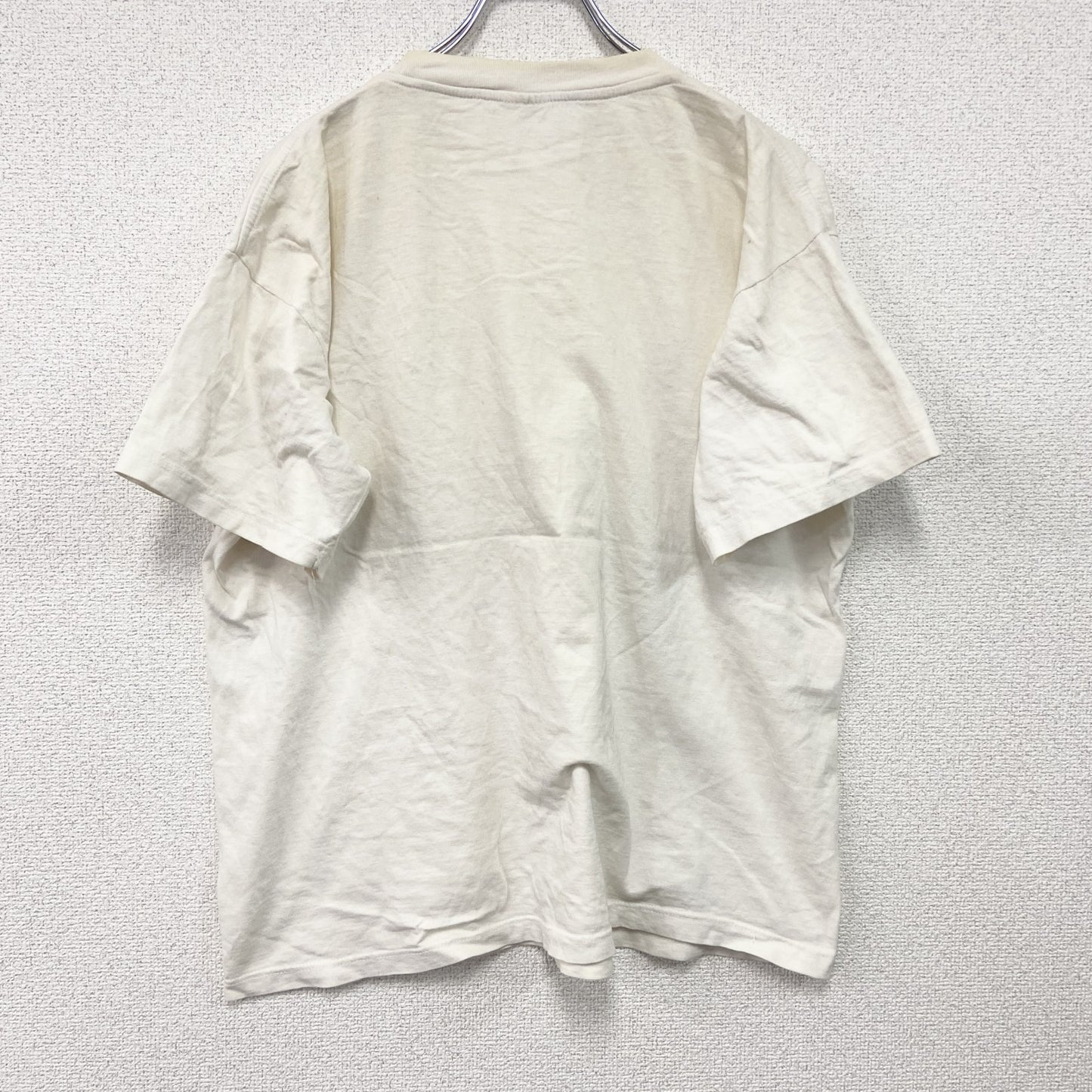 90s～　Cosmos Blue　半袖プリントTシャツ　アレックスクリビ―レ　白　ホワイト　XLサイズ