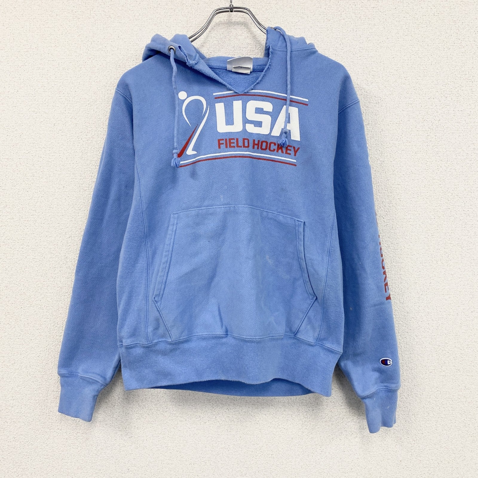 Champion　チャンピオン　リバースウィーブ　スウェットパーカー/フーディー　水色　ブルー　Sサイズ