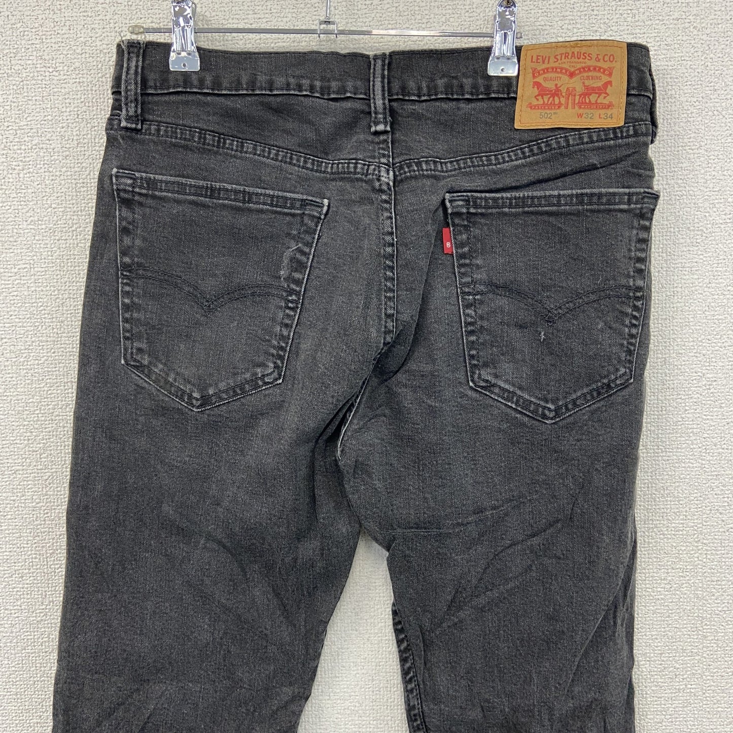 Levi’s　リーバイス　502　ブラックデニムパンツ/ジーンズ　ジップフライ　黒　ブラック　W32サイズ