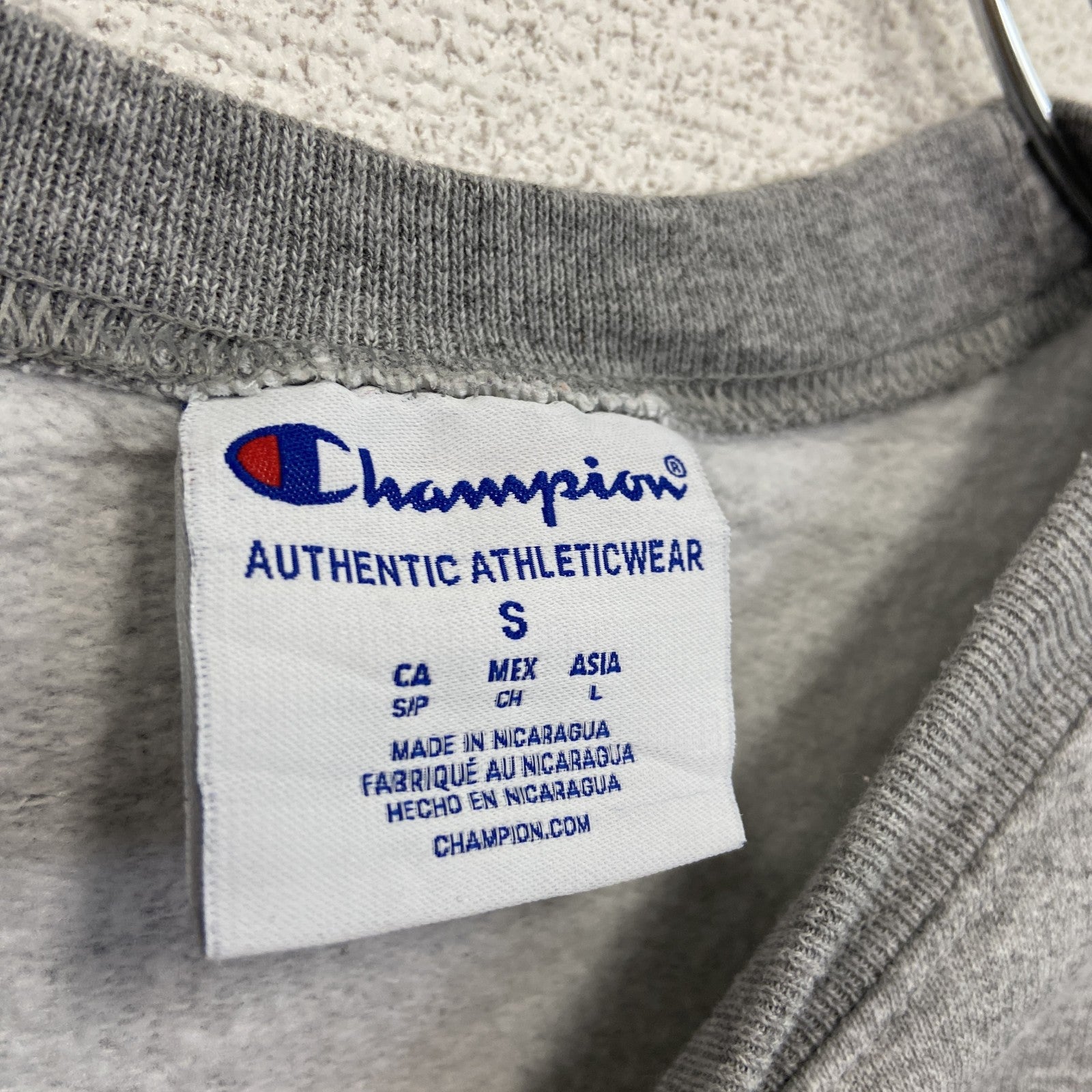 champion　チャンピオン　スウェット/トレーナー　灰色　グレー　Sサイズ