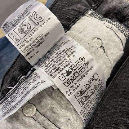 Levi’s　リーバイス　502　ブラックデニムパンツ/ジーンズ　ジップフライ　黒　ブラック　W32サイズ