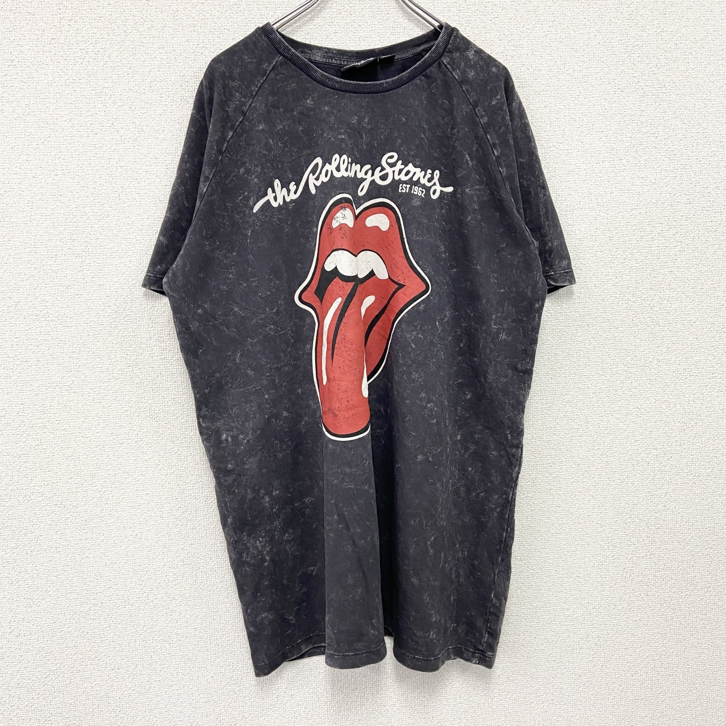 The Rolling Stones　ローリングストーンズ　半袖プリントTシャツ　バンドT　黒　ブラック　XLサイズ