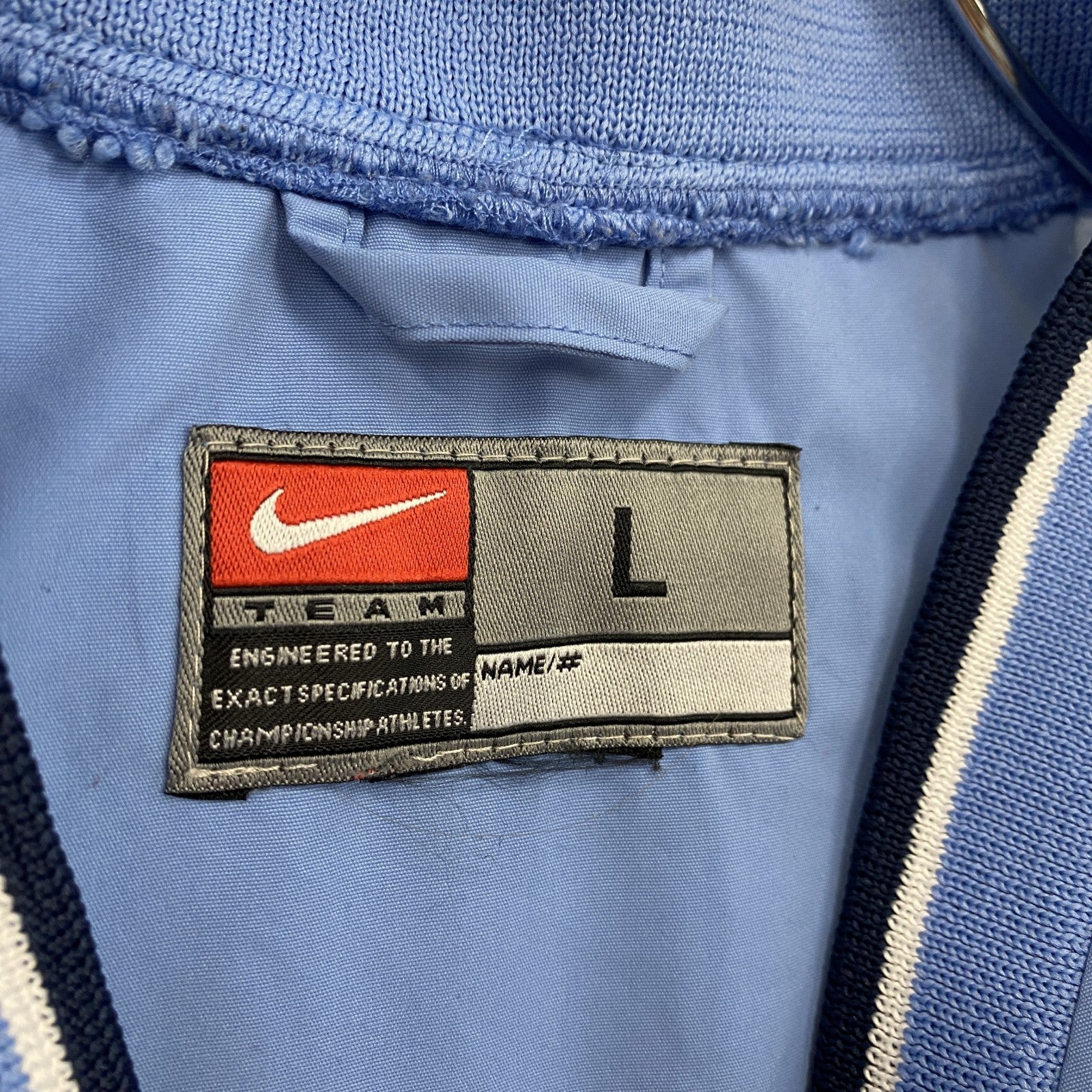 90s　NIKE　ナイキ　プルオーバーナイロンジャケット　ヴィンテージ　水色　ブルー　Lサイズ　