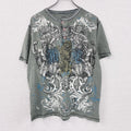 Modern Culture　半袖Tシャツ　ヘンリーネック　アート　fairy grunge　緑　グリーン　Lサイズ