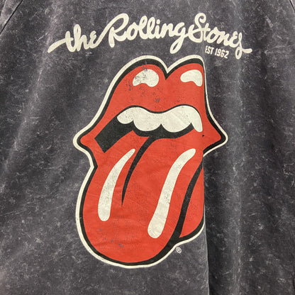 The Rolling Stones　ローリングストーンズ　半袖プリントTシャツ　バンドT　黒　ブラック　XLサイズ