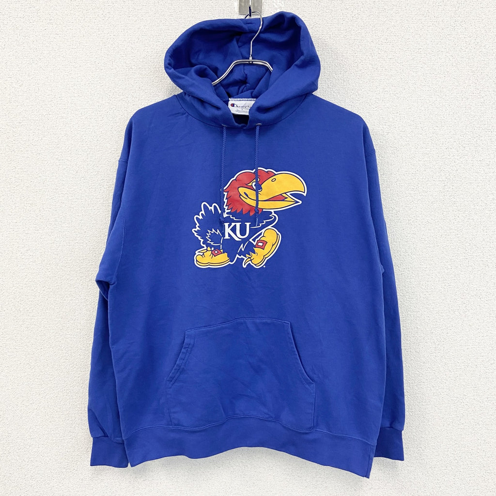 champion　チャンピオン　スウェットパーカー/フーディ　青　Lサイズ