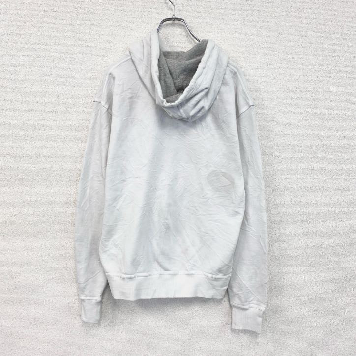 champion　チャンピオン　スウェットパーカー/フーディー　デカロゴ　刺繍ロゴ　ビッグシルエット　現行　白　ホワイト　Mサイズ