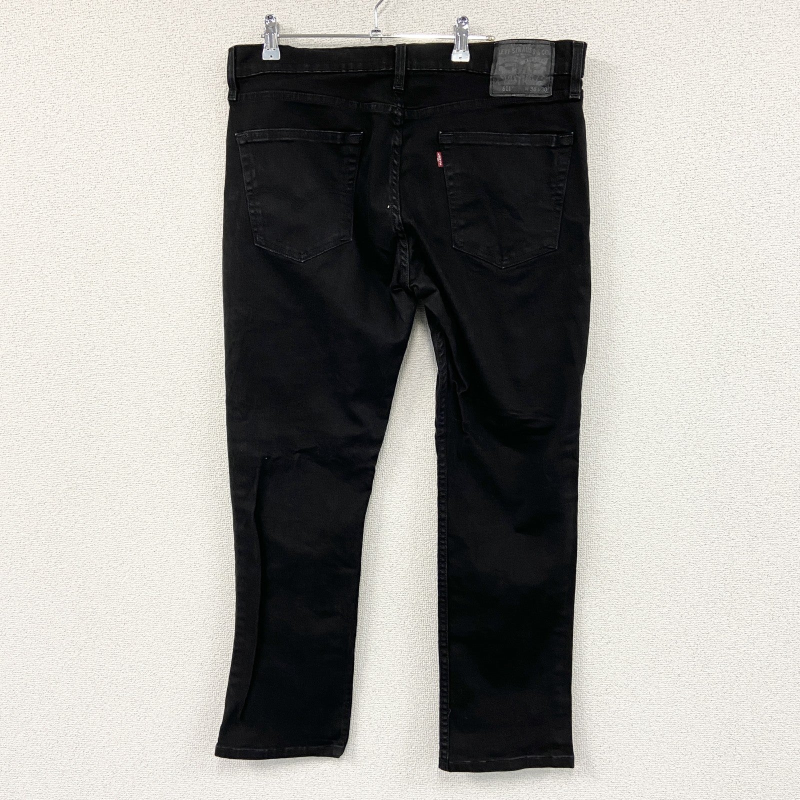 Levi’s　リーバイス　511　ブラックデニムパンツ/ジーンズ　ジップフライ　黒　ブラック　W36サイズ