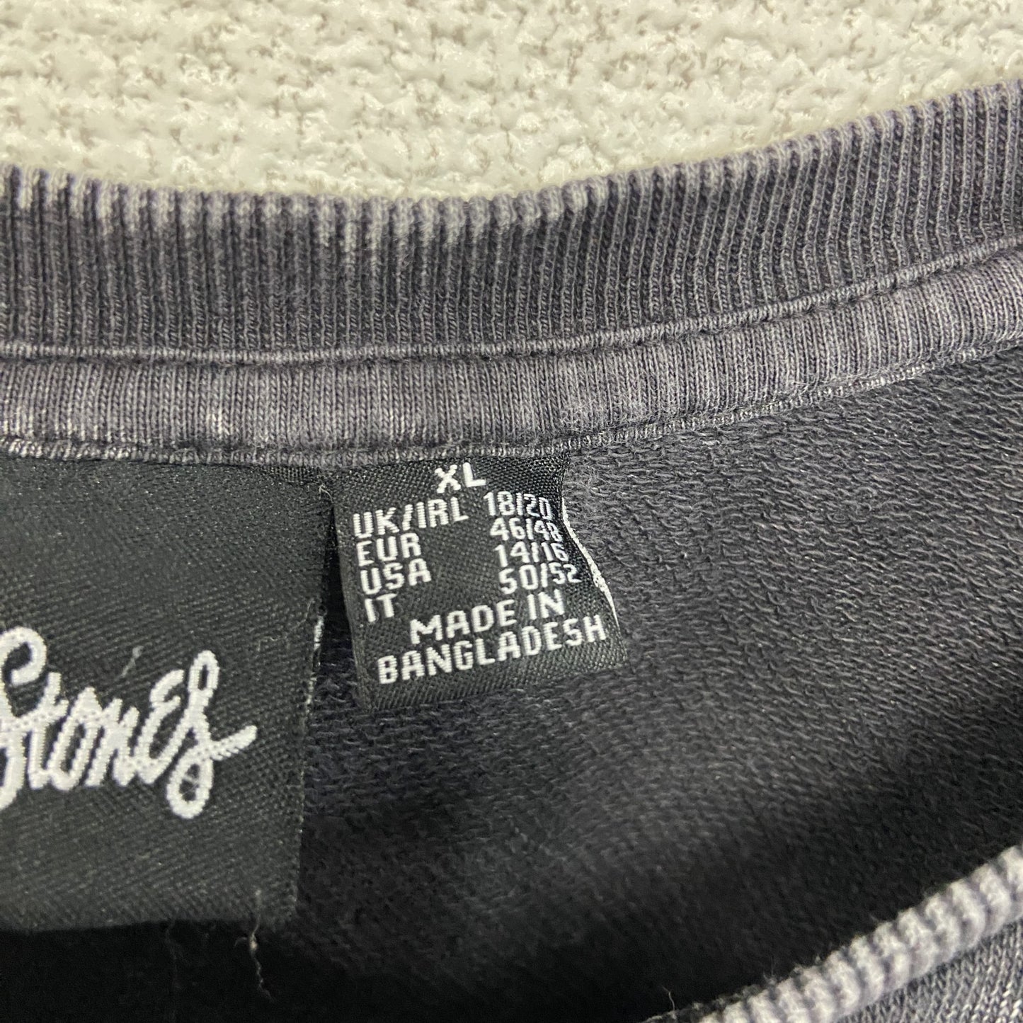 The Rolling Stones　ローリングストーンズ　半袖プリントTシャツ　バンドT　黒　ブラック　XLサイズ