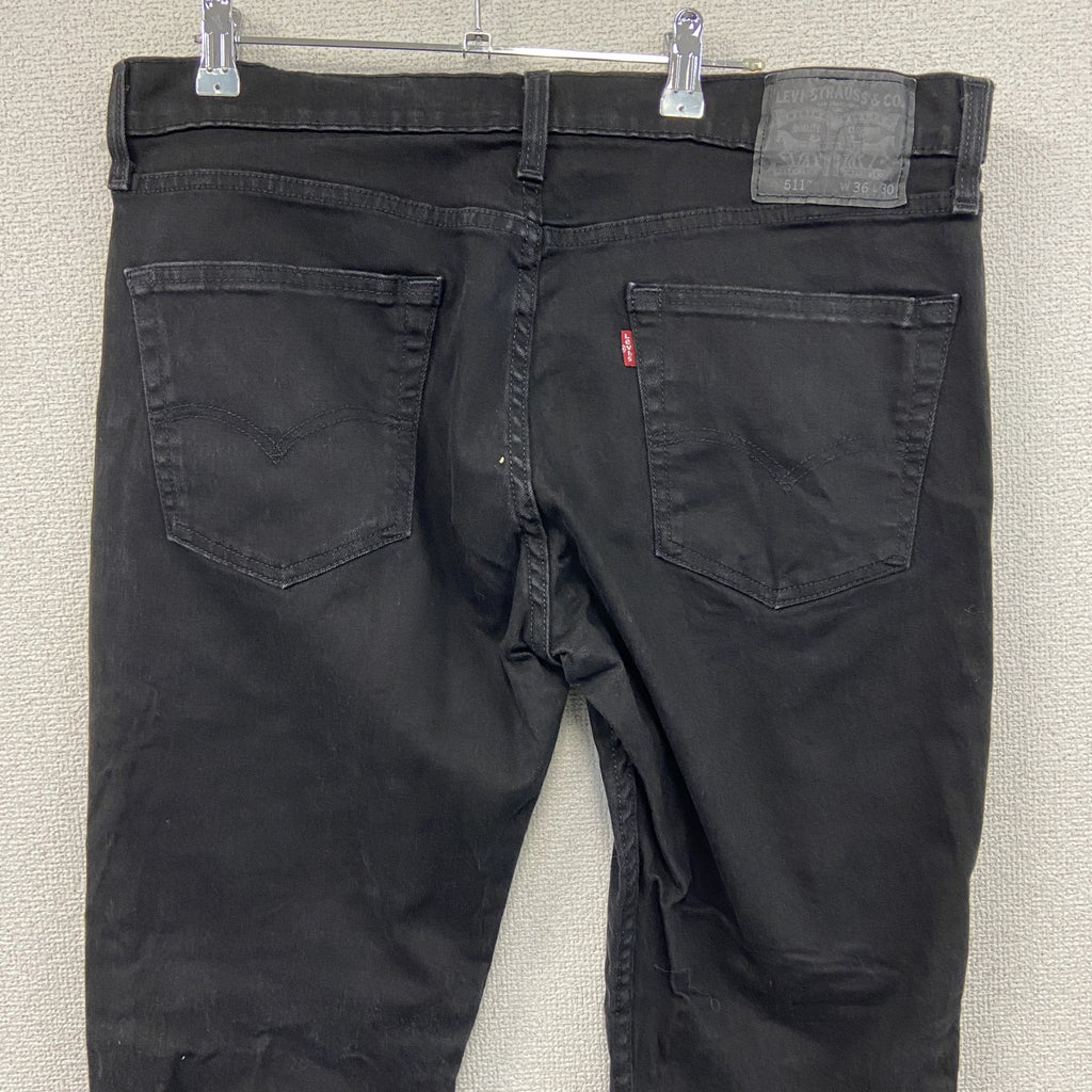 Levi’s　リーバイス　511　ブラックデニムパンツ/ジーンズ　ジップフライ　黒　ブラック　W36サイズ