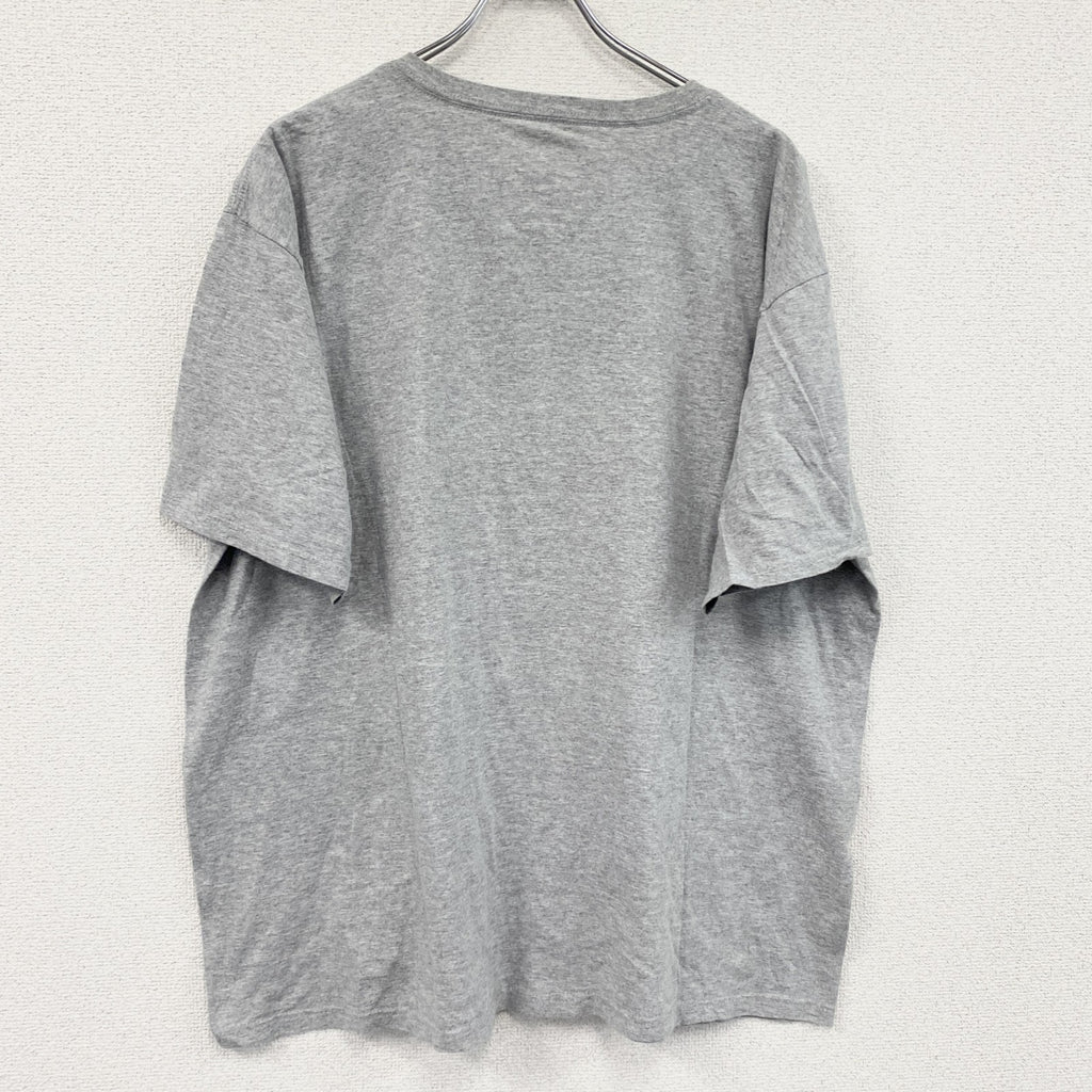 adidas　アディダス　半袖プリントTシャツ　パフォーマンスロゴ　灰色　グレー　2Xサイズ
