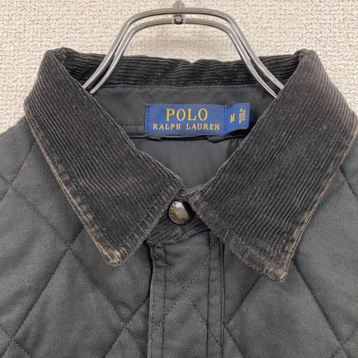 POLO RALPH LAUREN ポロラルフローレン　キルティングシャツジャケット　黒　ブラック　Mサイズ