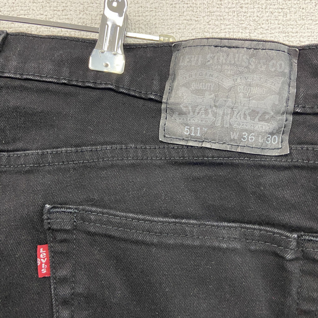 Levi’s　リーバイス　511　ブラックデニムパンツ/ジーンズ　ジップフライ　黒　ブラック　W36サイズ