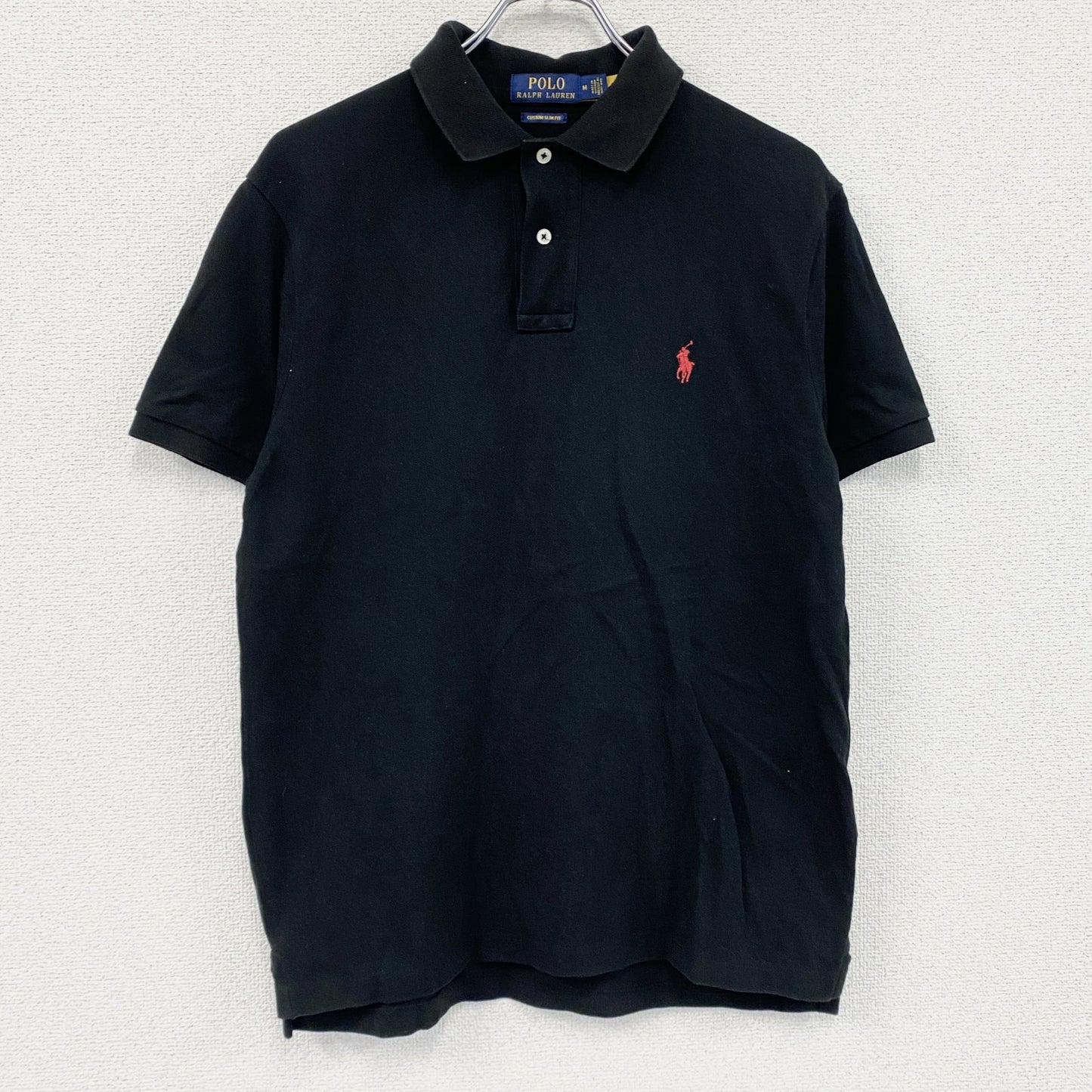 　POLO RALPH LAUREN　ポロ・ラルフローレン　半袖ポロシャツ　黒　ブラック　Mサイズ