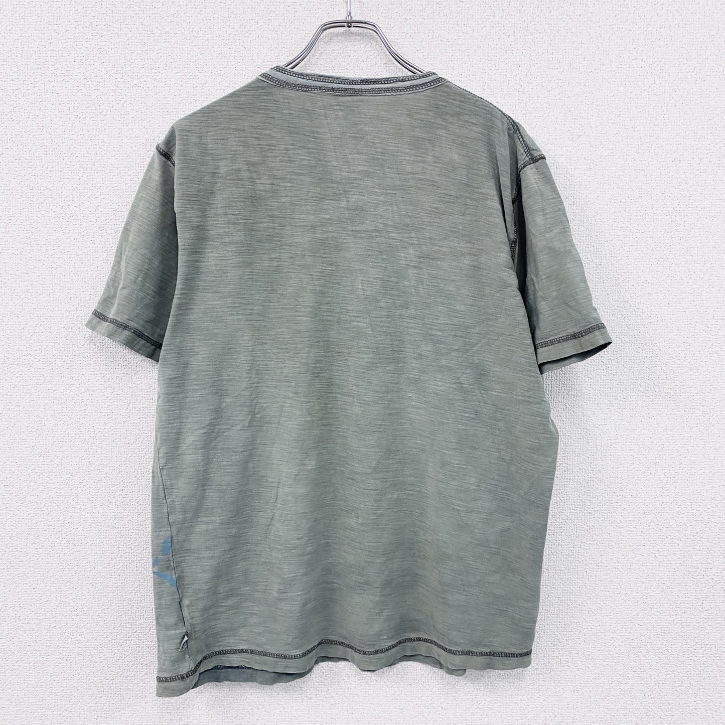 Modern Culture　半袖Tシャツ　ヘンリーネック　アート　fairy grunge　緑　グリーン　Lサイズ