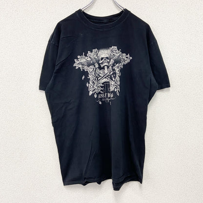 GUNS N' ROSES　ガンズアンドローゼズ　半袖プリントTシャツ　バンドT　黒　ブラック　2XLサイズ