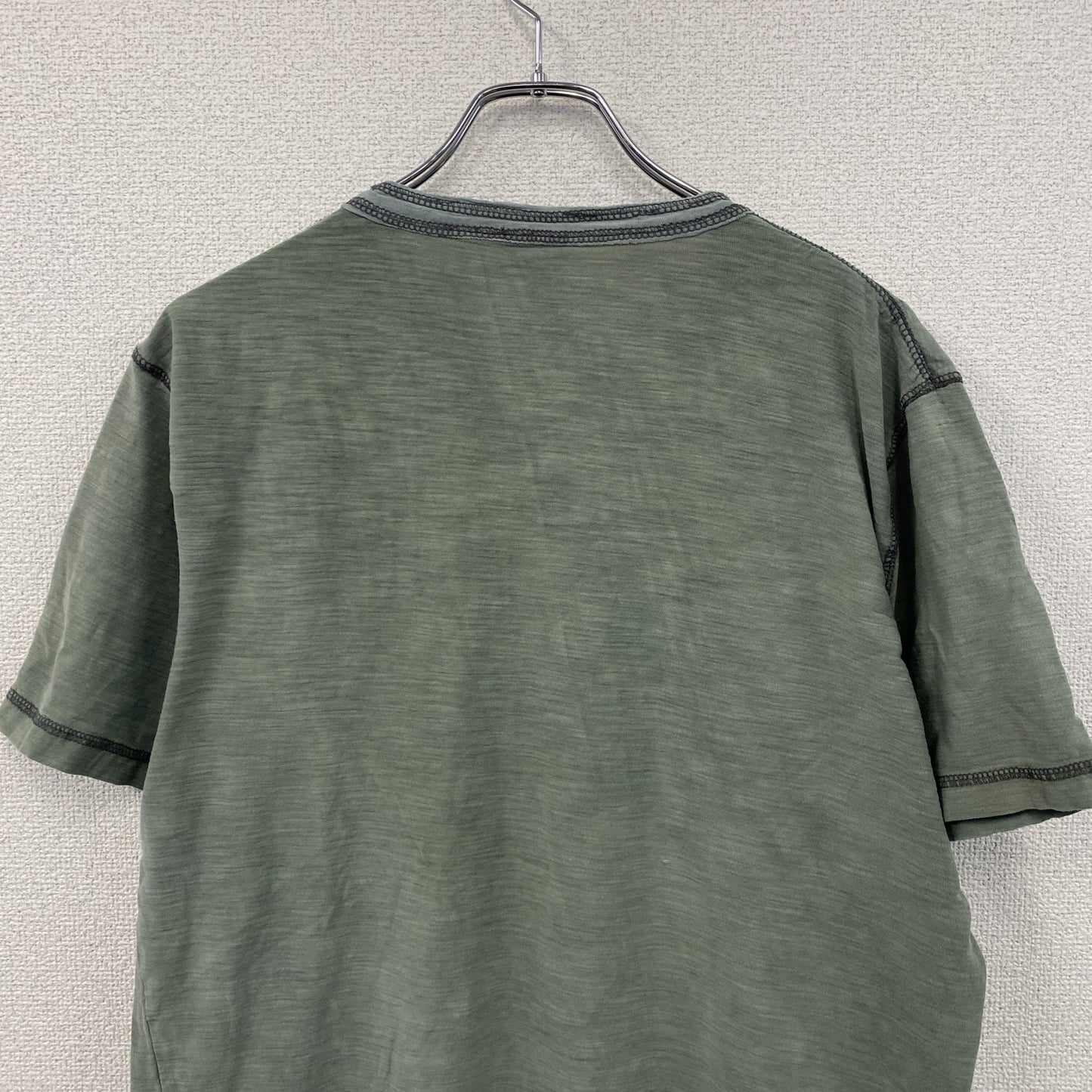 Modern Culture　半袖Tシャツ　ヘンリーネック　アート　fairy grunge　緑　グリーン　Lサイズ