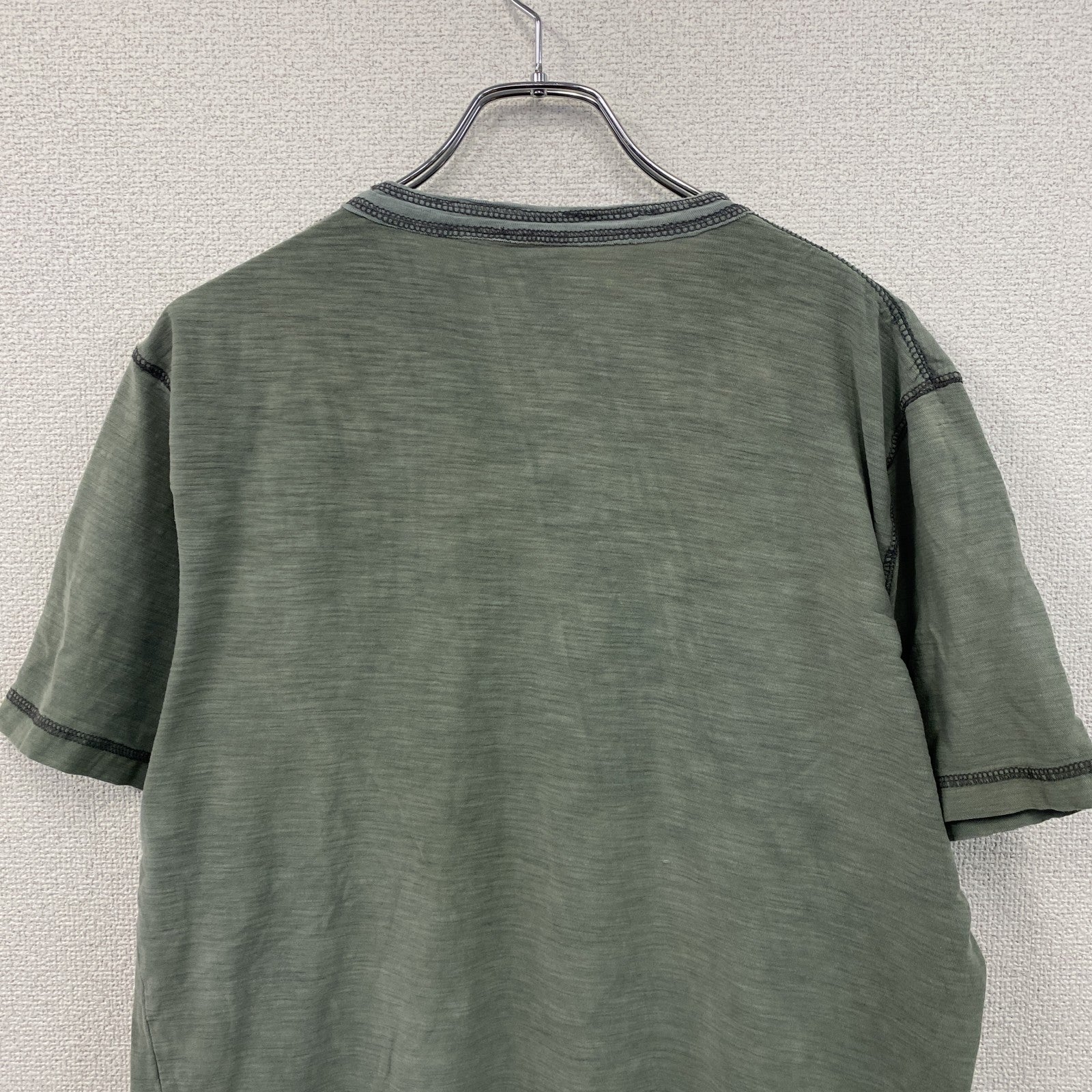 Modern Culture　半袖Tシャツ　ヘンリーネック　アート　fairy grunge　緑　グリーン　Lサイズ