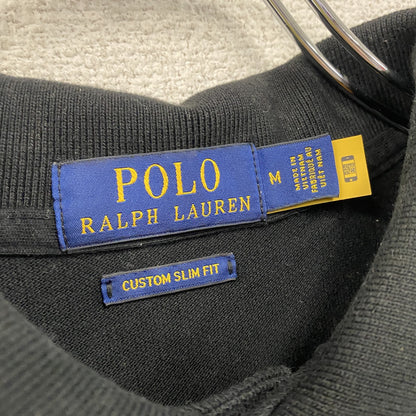 　POLO RALPH LAUREN　ポロ・ラルフローレン　半袖ポロシャツ　黒　ブラック　Mサイズ