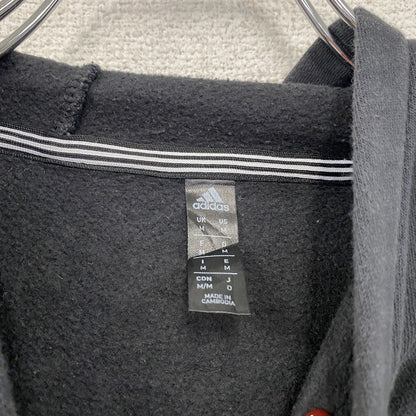 adidas　アディダス　スウェットパーカー/フーディー　デカロゴ　黒　ブラック　Oサイズ