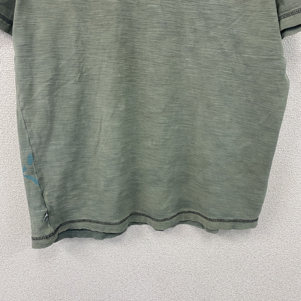 Modern Culture　半袖Tシャツ　ヘンリーネック　アート　fairy grunge　緑　グリーン　Lサイズ