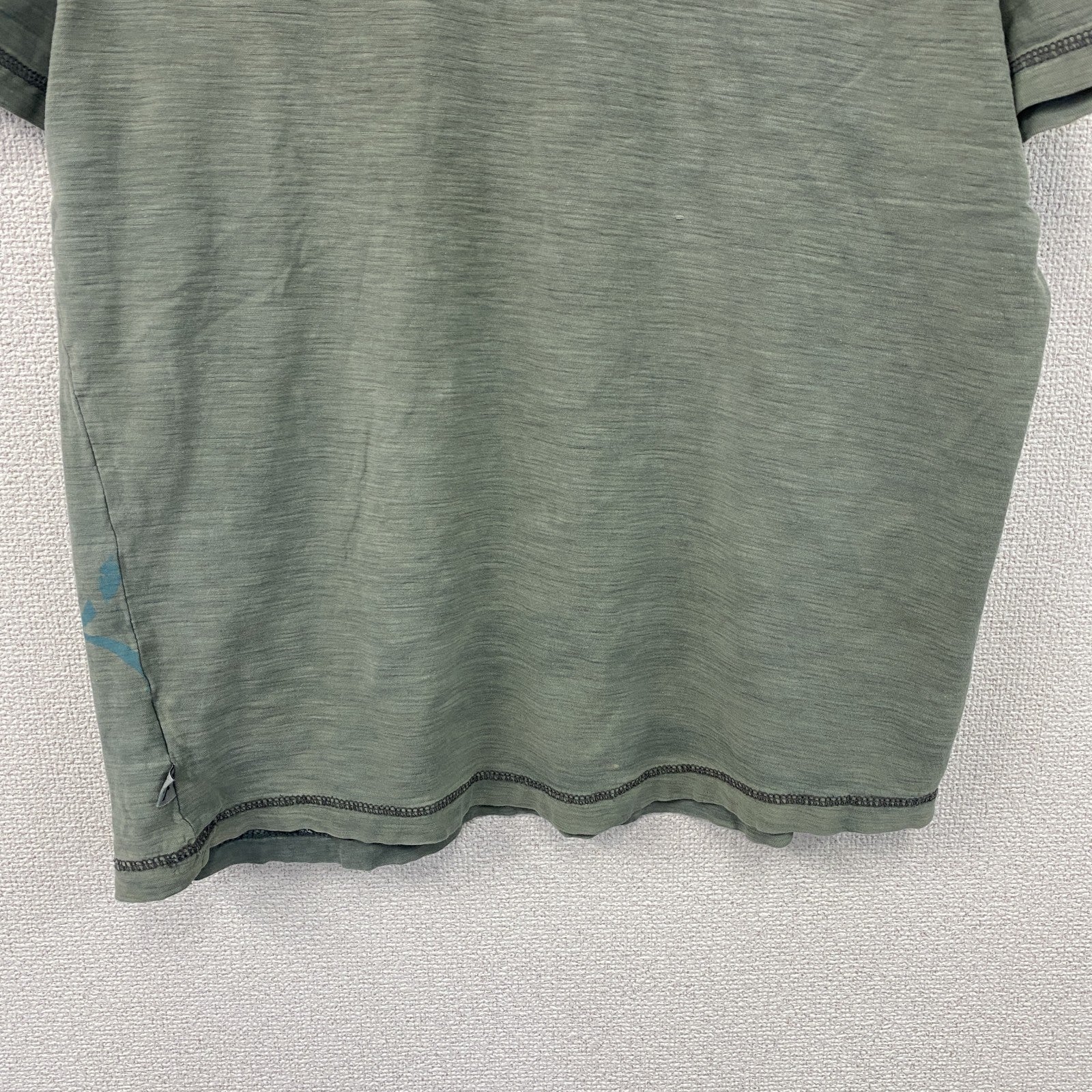 Modern Culture　半袖Tシャツ　ヘンリーネック　アート　fairy grunge　緑　グリーン　Lサイズ