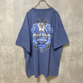 古着 used　Hard Rock HOTEL&CASINO　半袖バックプリントTシャツ　ワンポイント　ネイビー　紺　XXLサイズ