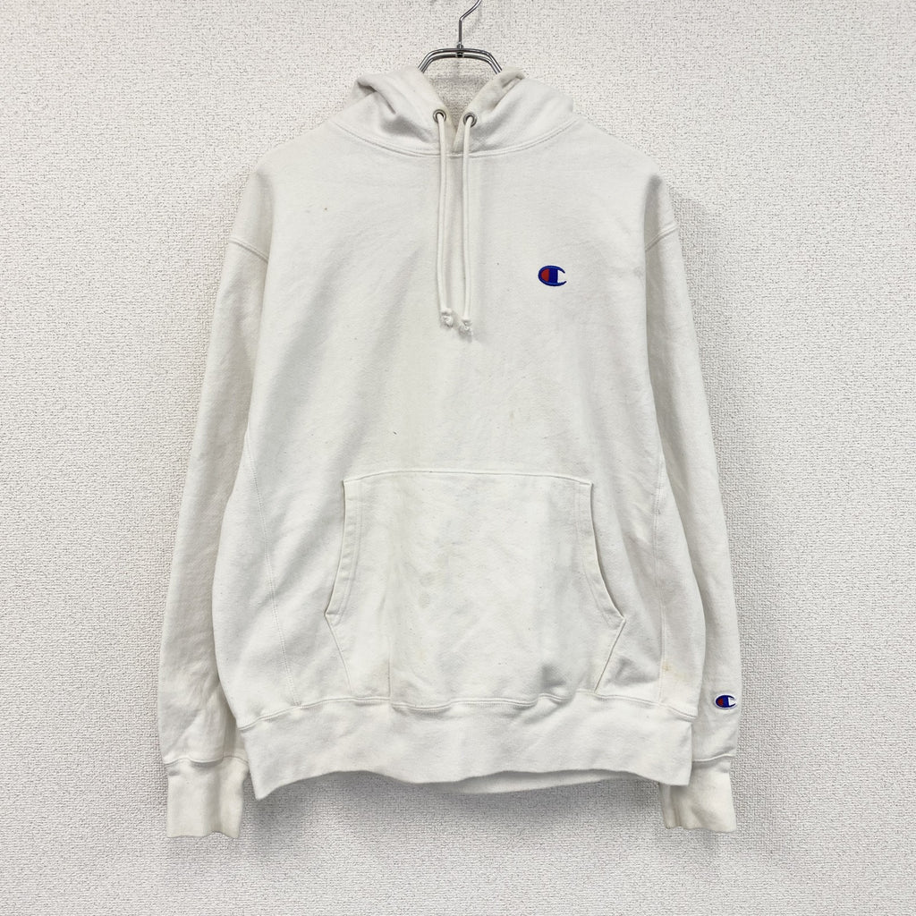 Champion　チャンピオン　リバースウィーブ　スウェットパーカー/フーディー　白　ホワイト　Lサイズ