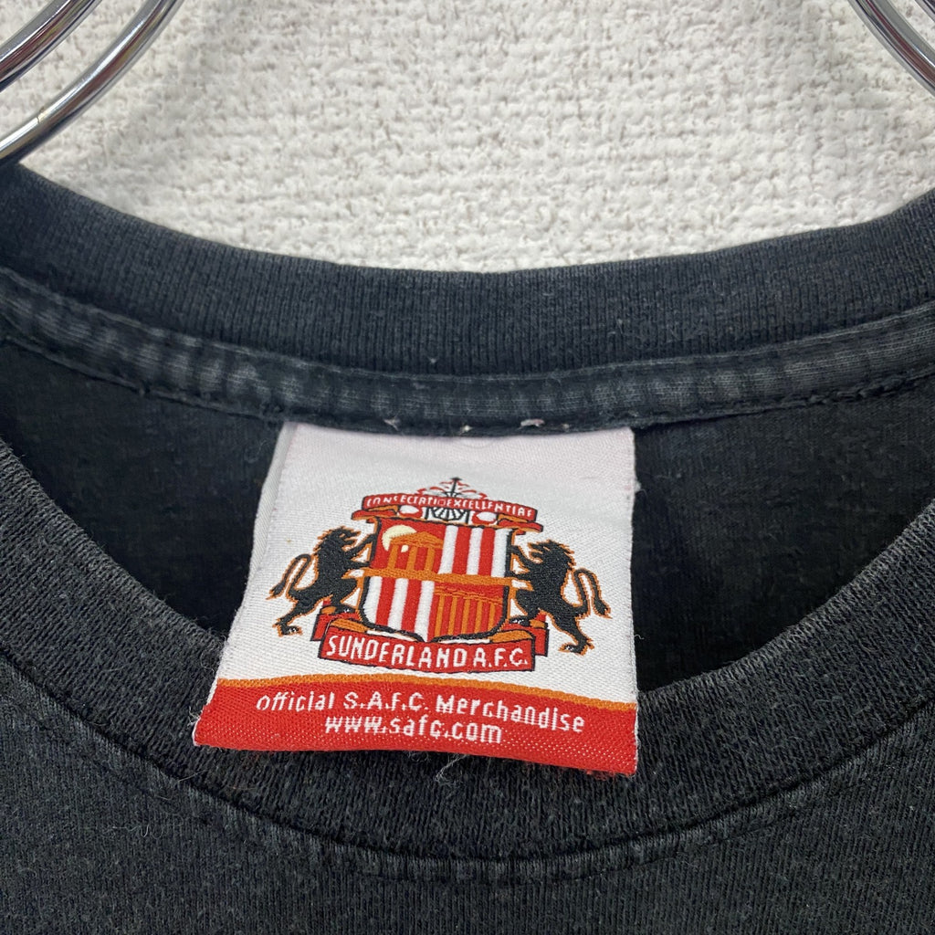 Sunderland A.F.C　サンダーランド　レン・シャクルトン　半袖プリントTシャツ　ブラック　Lサイズ