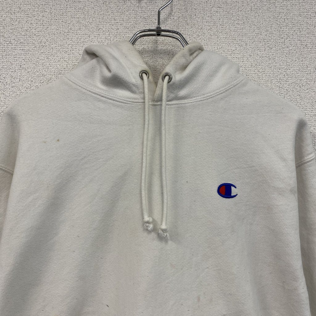 Champion　チャンピオン　リバースウィーブ　スウェットパーカー/フーディー　白　ホワイト　Lサイズ