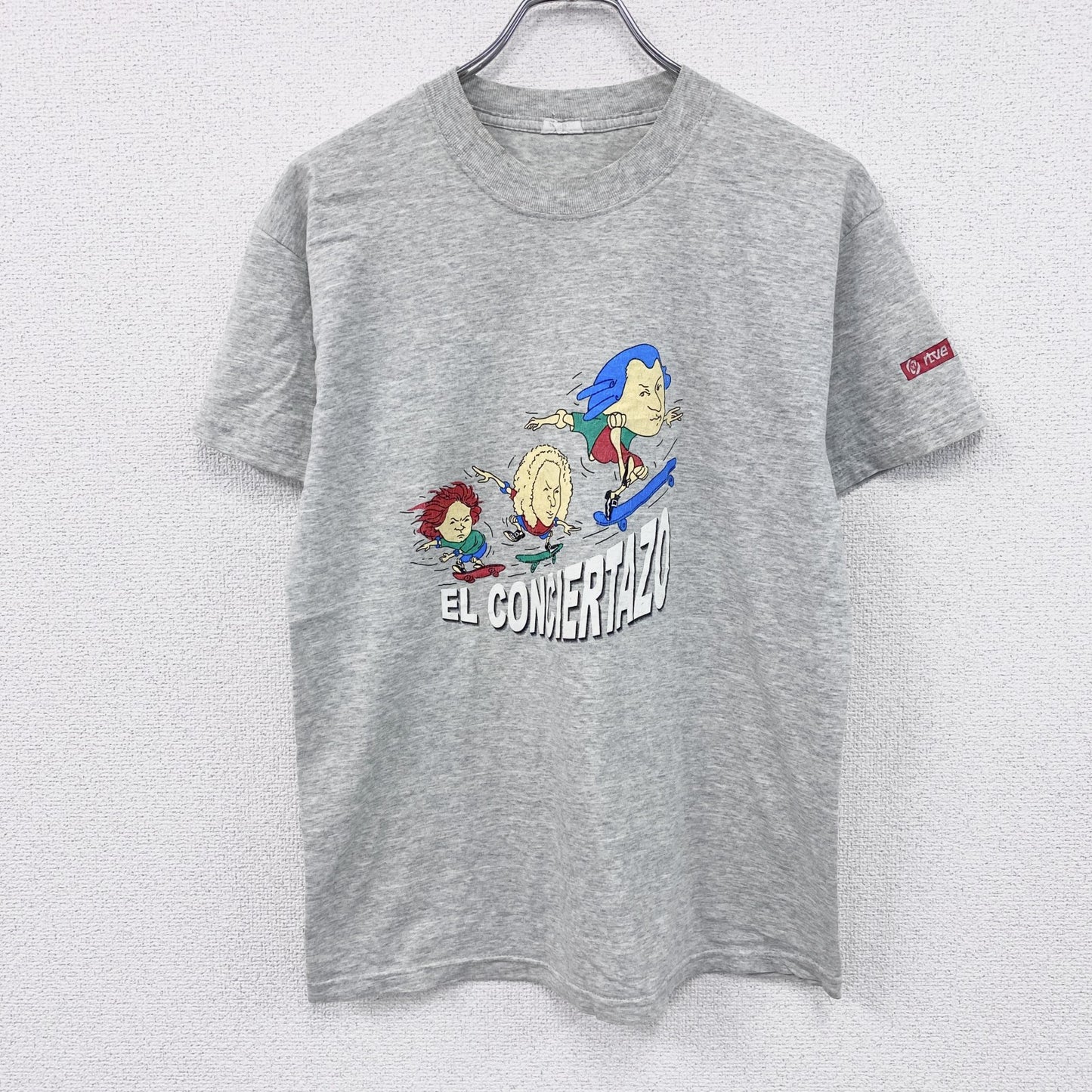 ～00s　EL CONCIERTAZO　半袖プリントTシャツ　バッハ　モーツァルト　霜降りグレー　Mサイズ