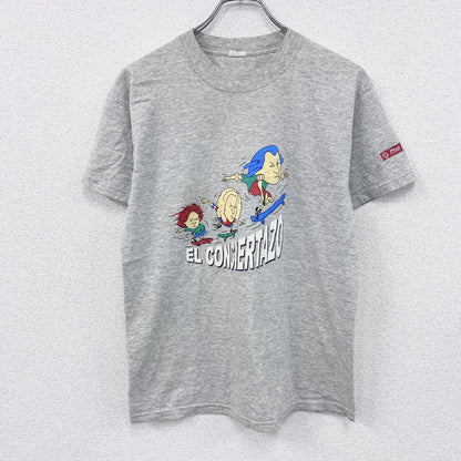 ～00s　EL CONCIERTAZO　半袖プリントTシャツ　バッハ　モーツァルト　霜降りグレー　Mサイズ