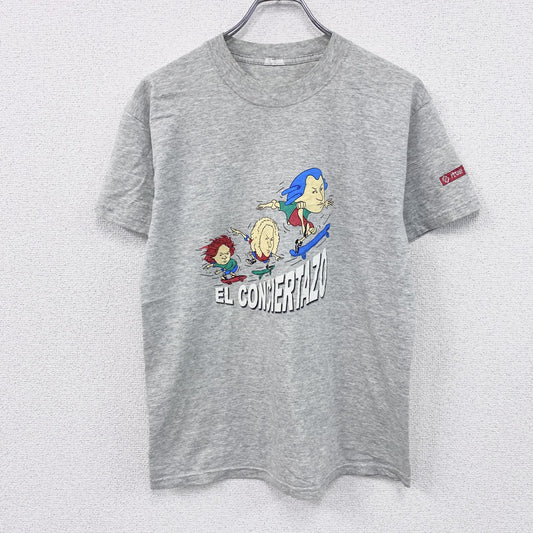 ～00s　EL CONCIERTAZO　半袖プリントTシャツ　バッハ　モーツァルト　霜降りグレー　Mサイズ