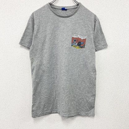 BATMAN　バットマン　半袖プリントTシャツ　キャラクターT　アニメT　灰色　グレー　Mサイズ