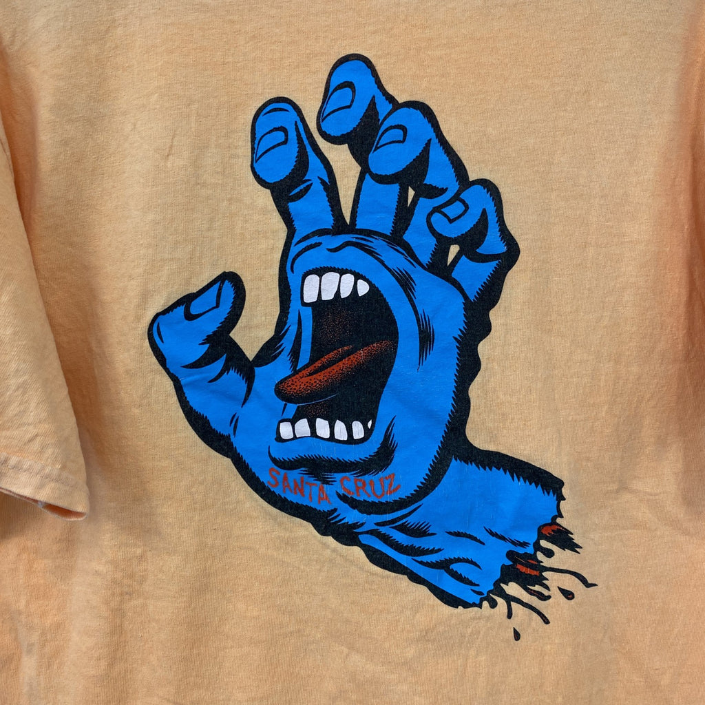 SANTA CRUZ　サンタクルーズ　スクリーミングハンドTシャツ　半袖プリントTシャツ　オレンジ　Mサイズ